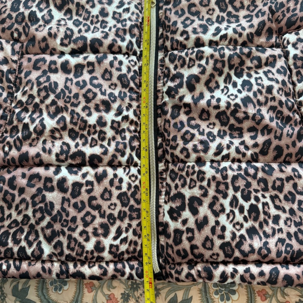 Me Jane Leopard Print Puffer Jacket Women’s Small Excellent - Picture 9 of 11